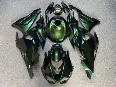 Purchase 2023-2026 Glossy Metallic Green Kawasaki ZX6R Motorcycle Fairings UK