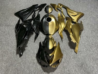 Purchase 2023-2026 Glossy Black Gold Split Kawasaki ZX114R Motorcycle Fairings UK