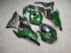 Purchase 2023-2026 Glossy Black Green Carbon Fiber Style Kawasaki ZX6R Motorcycle Fairings UK