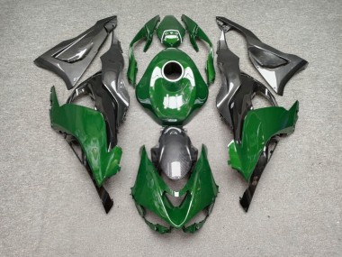 Purchase 2023-2026 Glossy Black Green Carbon Fiber Style Kawasaki ZX114R Motorcycle Fairings UK