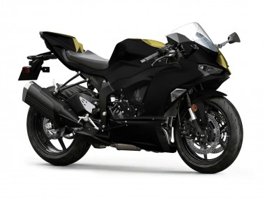 Purchase 2023-2026 Matte Black Glossy Gold Split Kawasaki ZX6R Motorcycle Fairings UK