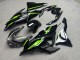 Purchase 2023-2026 Glossy Black & Grey with Green Kawasaki ZX6R Motorcycle Fairings UK