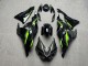 Purchase 2023-2026 Glossy Black & Grey with Green Kawasaki ZX6R Motorcycle Fairings UK