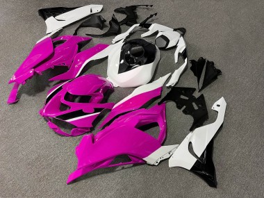 Purchase 2023-2026 Glossy Pink White Black Kawasaki ZX6R Motorcycle Fairings UK