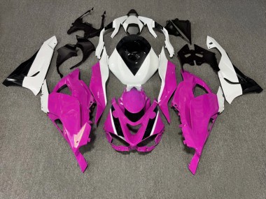 Purchase 2023-2026 Glossy Pink White Black Kawasaki ZX6R Motorcycle Fairings UK