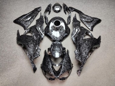 Purchase 2023-2026 Glossy Forged Carbon Fiber Style Kawasaki ZX6R Motorcycle Fairings UK