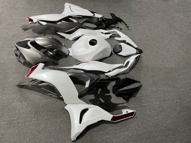 Purchase 2023-2026 Pearl White Glossy Grey Red Kawasaki ZX6R Motorcycle Fairings UK