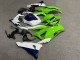 Purchase 2023-2026 Glossy Green & White with Blue Kawasaki ZX6R Motorcycle Fairings UK