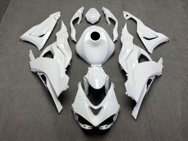 Purchase 2023-2026 Glossy White Kawasaki ZX6R Motorcycle Fairings UK