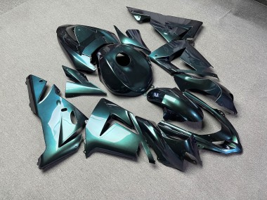 Purchase 2004-2005 Glossy Emerald Green Chameleon Kawasaki ZX10R Motorcycle Fairings UK