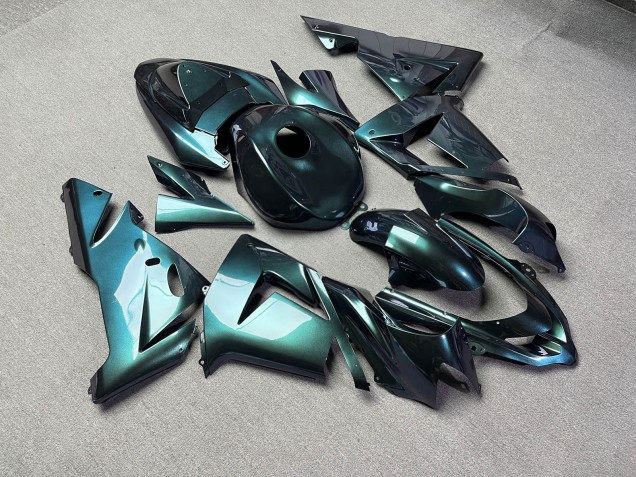 Purchase 2004-2005 Glossy Emerald Green Chameleon Kawasaki ZX10R Motorcycle Fairings UK
