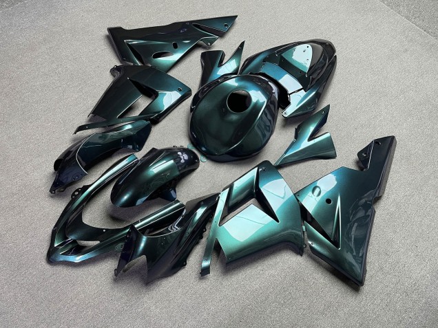 Purchase 2004-2005 Glossy Emerald Green Chameleon Kawasaki ZX10R Motorcycle Fairings UK
