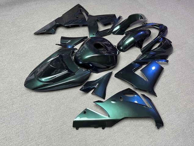 Purchase 2004-2005 Glossy Emerald Green Chameleon Kawasaki ZX10R Motorcycle Fairings UK