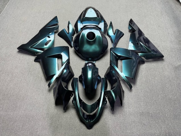 Purchase 2004-2005 Glossy Emerald Green Chameleon Kawasaki ZX10R Motorcycle Fairings UK