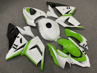 Purchase 2004-2005 Glossy White Green Kawasaki ZX10R Motorcycle Fairings UK
