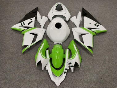 Purchase 2004-2005 Glossy White Green Kawasaki ZX10R Motorcycle Fairings UK