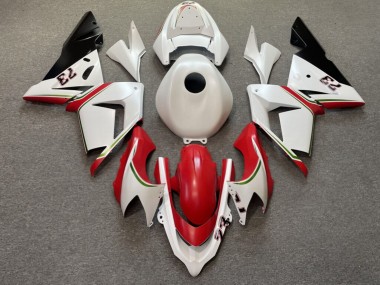 Purchase 2004-2005 Glossy White Red Kawasaki ZX10R Motorcycle Fairings UK