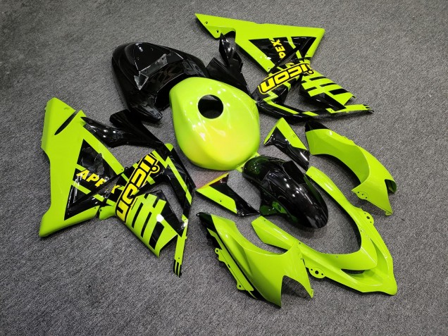 Purchase 2004-2005 Glossy High Viz Yellow Black Kawasaki ZX10R Motorcycle Fairings UK