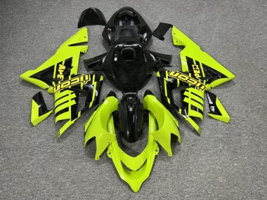 Purchase 2004-2005 Glossy Black High Vis Yellow Kawasaki ZX10R Motorcycle Fairings UK