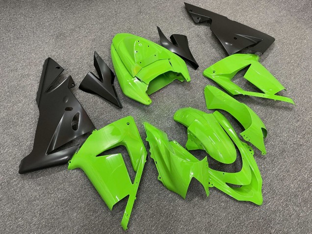 Purchase 2004-2005 Glossy Green Matte Black Kawasaki ZX10R Motorcycle Fairings UK