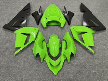 Purchase 2004-2005 Glossy Green Matte Black Kawasaki ZX10R Motorcycle Fairings UK