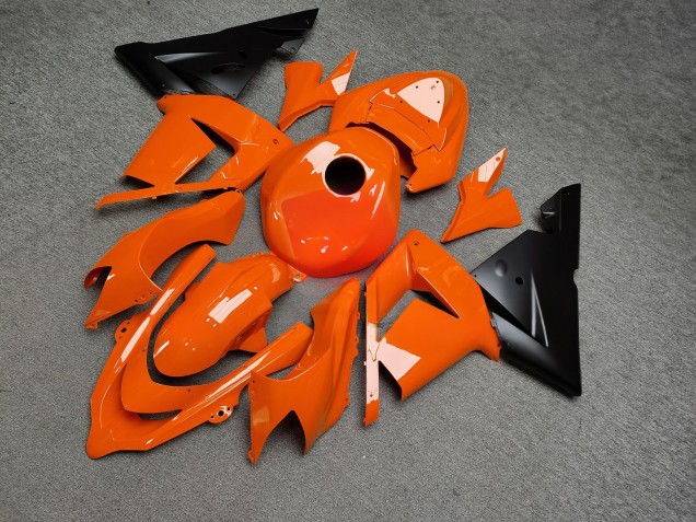 Purchase 2004-2005 Glossy Orange Matte Black Kawasaki ZX10R Motorcycle Fairings UK