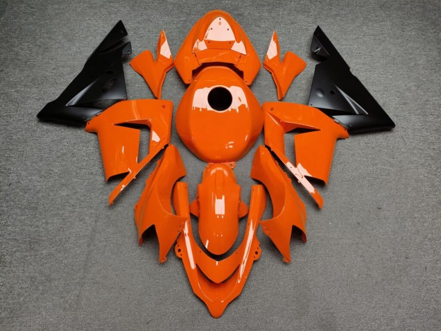 Purchase 2004-2005 Glossy Orange Matte Black Kawasaki ZX10R Motorcycle Fairings UK