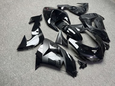 Purchase 2006-2007 Glossy Matte Black Honeycomb Kawasaki ZX10R Motorcycle Fairings UK