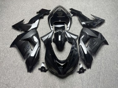 Purchase 2006-2007 Glossy Matte Black Honeycomb Kawasaki ZX10R Motorcycle Fairings UK