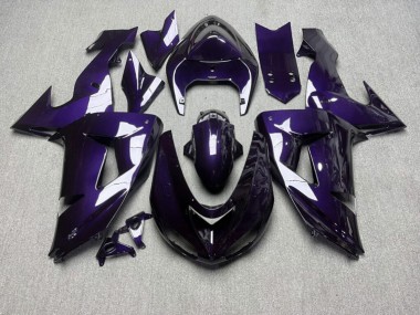 Purchase 2006-2007 Glossy Purple Carbon Fiber Style Kawasaki ZX10R Motorcycle Fairings UK