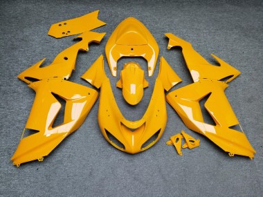 Purchase 2006-2007 Glossy Yellow Plain Kawasaki ZX10R Motorcycle Fairings UK