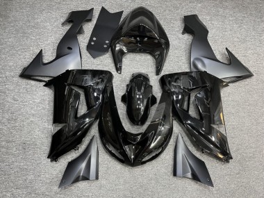 Purchase 2006-2007 Matte Glossy Black Kawasaki ZX10R Motorcycle Fairings UK