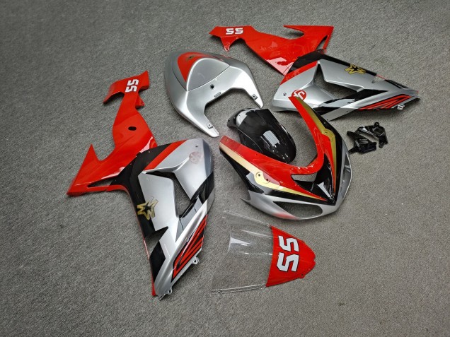 Purchase 2006-2007 Glossy Silver Red Black Kawasaki ZX10R Motorcycle Fairings UK