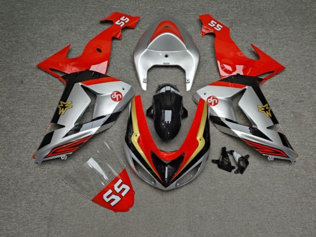 Purchase 2006-2007 Glossy Silver Red Black Kawasaki ZX10R Motorcycle Fairings UK