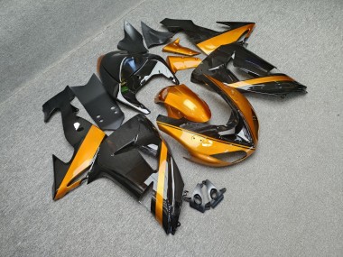 Purchase 2006-2007 Glossy Black & Burnt Orange Kawasaki ZX10R Motorcycle Fairings UK