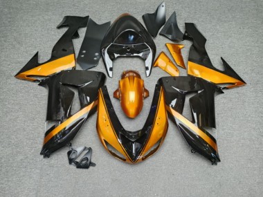 Purchase 2006-2007 Glossy Black & Burnt Orange Kawasaki ZX10R Motorcycle Fairings UK