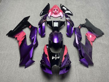 Purchase 2021-2026 Glossy Purple & Black with Pink Kawasaki ZX10R Motorcycle Fairings UK