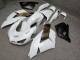 Purchase 2006-2011 Glossy White & Matte Black with Gold Kawasaki ZX14R ZZR1400 Motorcycle Fairings UK