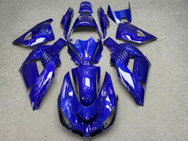 Purchase 2006-2011 Glossy Blue Carbon Fiber Style Kawasaki ZX14R ZZR1400 Motorcycle Fairings UK