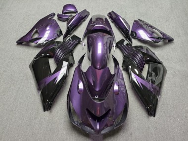 Purchase 2006-2011 Glossy Purple & Black Kawasaki ZX14R ZZR1400 Motorcycle Fairings UK