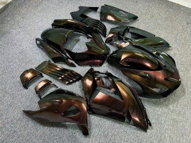 Purchase 2006-2011 Glossy Green Chameleon Kawasaki ZX14R ZZR1400 Motorcycle Fairings UK