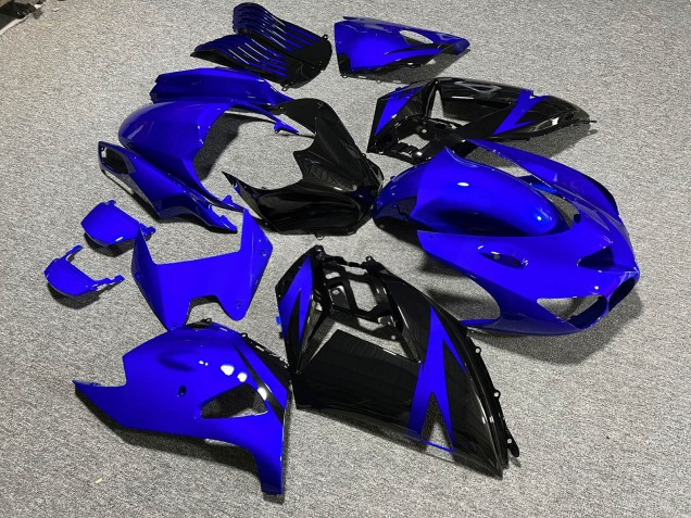 Purchase 2006-2011 Glossy Deep Blue Black Kawasaki ZX14R ZZR1400 Motorcycle Fairings UK