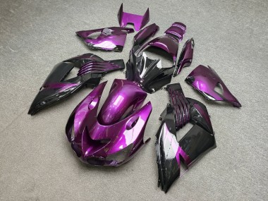 Purchase 2006-2011 Glossy Purple Black Kawasaki ZX14R ZZR1400 Motorcycle Fairings UK