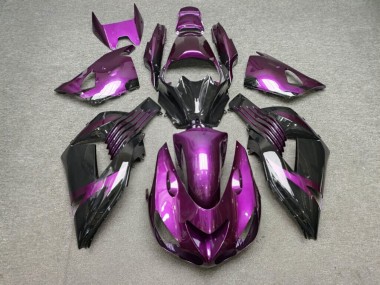 Purchase 2006-2011 Glossy Purple Black Kawasaki ZX14R ZZR1400 Motorcycle Fairings UK