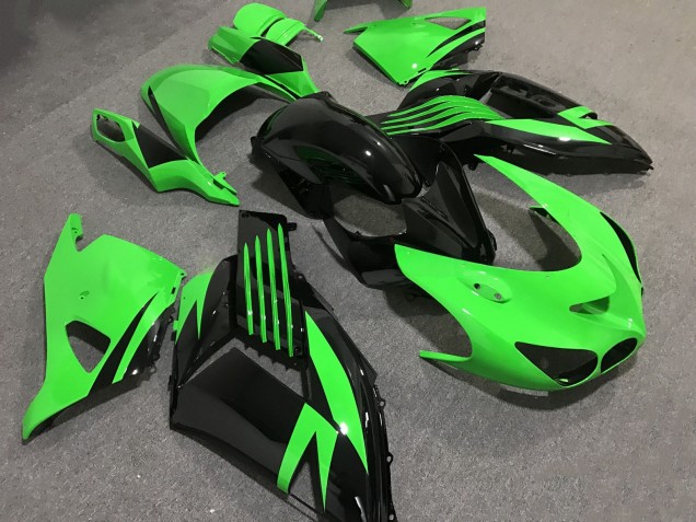 Purchase 2006-2011 Bright Green Kawasaki ZX14R ZZR1400 Motorcycle Fairings UK