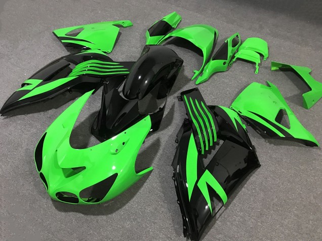 Purchase 2006-2011 Bright Green Kawasaki ZX14R ZZR1400 Motorcycle Fairings UK