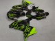 Purchase 2006-2011 Glossy Black Light Green Flame Kawasaki ZX14R ZZR1400 Motorcycle Fairings UK