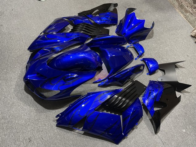 Purchase 2006-2011 Glossy Blue Kawasaki ZX14R ZZR1400 Motorcycle Fairings UK