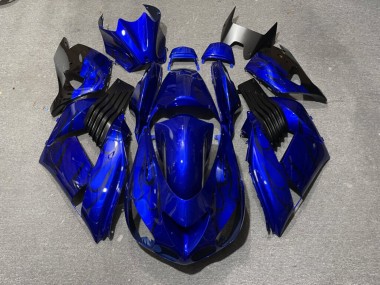 Purchase 2006-2011 Glossy Blue Kawasaki ZX14R ZZR1400 Motorcycle Fairings UK