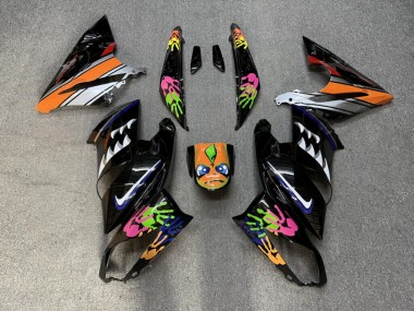 Purchase 2009-2011 Glossy Custom Black Shark Kawasaki Ninja 650 EX650 Motorcycle Fairings UK
